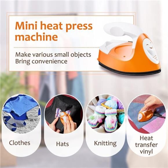 Mini Craft Iron Mini Heat Press Mini Iron Portable Handy Heat Press - Picture 13 of 14